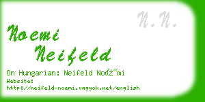 noemi neifeld business card